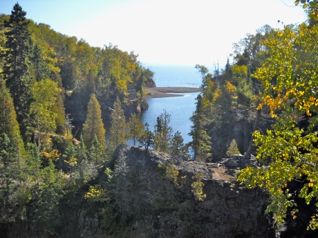 Mouth of Baptism River into Lake Superior